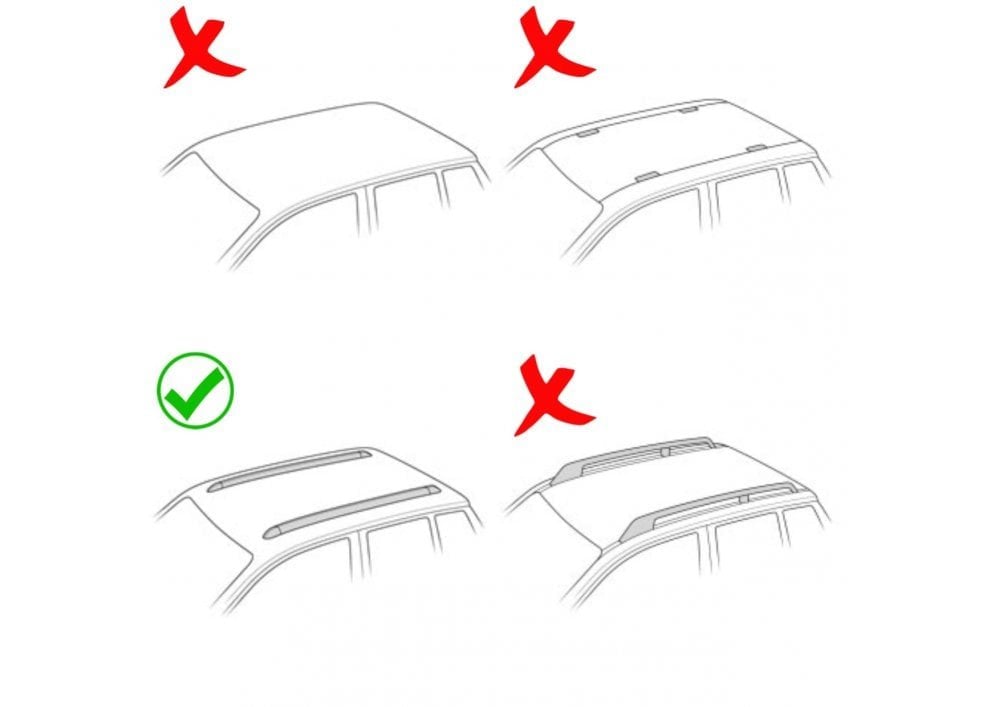 Opel Grandland X Roof Rack-Crossbars Black Color Pro 2 Series Opel Grandland X Roof Rack-Crossbars Black Color Pro 2 Series